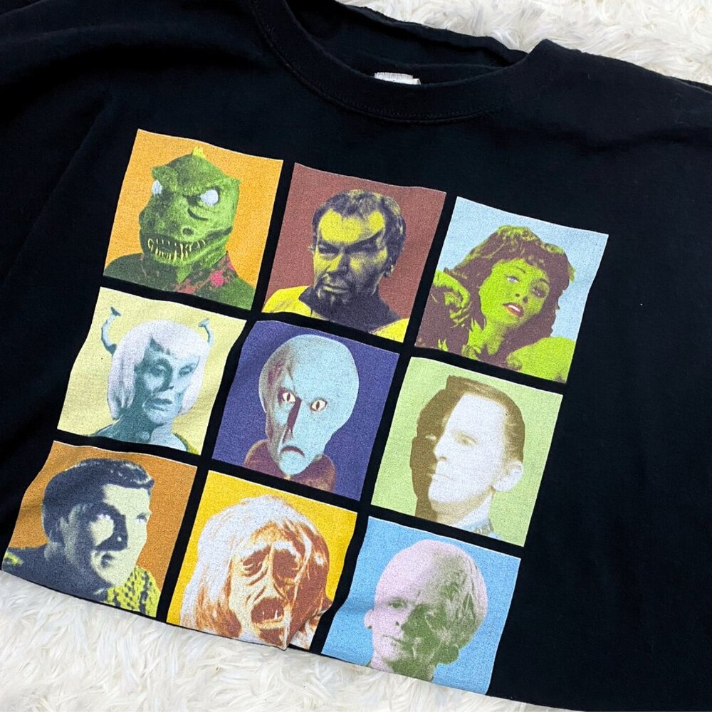 Vintage Star Trek sci fi villain alien geek black cotton tee t-shirt XXL - Picture 2 of 4